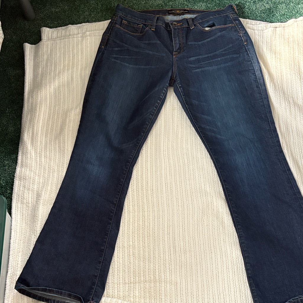 Lucky Brand Dark Indigo Flare Jeans